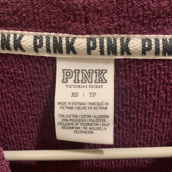 PINK Drop Shoulder Sweatshirt. Decent condition, size XS. - Picture 3 of 4